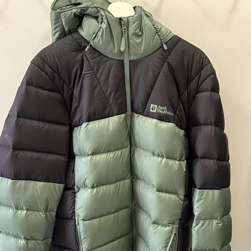 Jack Wolfskin Men’s Puffer Jacket - Black and Green